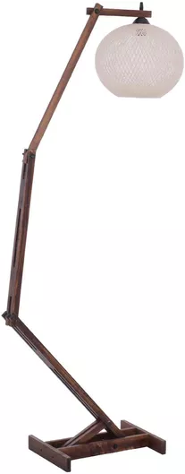 Φωτιστικό Δαπέδου HomeMarkt Vintage Υ160xΜ40cm με Ντουί για Λαμπτήρα E27 σε Καφέ Χρώμα