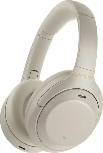 Sony WH-1000XM4 Ασύρματα/Ενσύρματα Over Ear Ακουστικά με 30 ώρες Λειτουργίας Ασημί