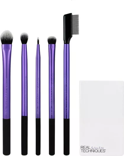 Real Techniques Επαγγελματικό Σετ με Πινέλα Μακιγιάζ από Συνθετική Τρίχα Enhanced Eye 5τμχ