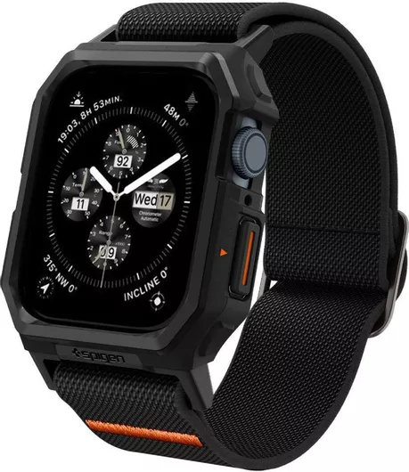 Spigen Lite Fit Pro Unibody Λουράκι Υφασμάτινο Μαύρο Apple Watch 44/45/46mm/Ultra 49mm