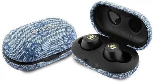 Tws Enc In-ear Bluetooth Handsfree Ακουστικά με Θήκη Φόρτισης Μπλε