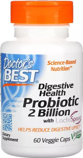 Doctor's Best Digestive Health Probiotic Προβιοτικά 60 φυτικές κάψουλες