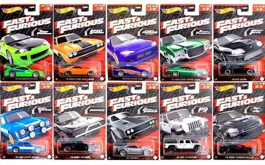 Αυτοκινητάκι Hot Wheels Fast and Furious για 3+ Ετών (Διάφορα Σχέδια) 1τμχ
