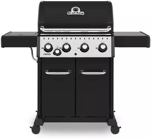 Ψησταριά Υγραερίου Broil King Crown 440 Μαντεμένιας Σχάρας 64x44cm με 4 Εστίες 11.4kW & Πλαϊνό Μάτι