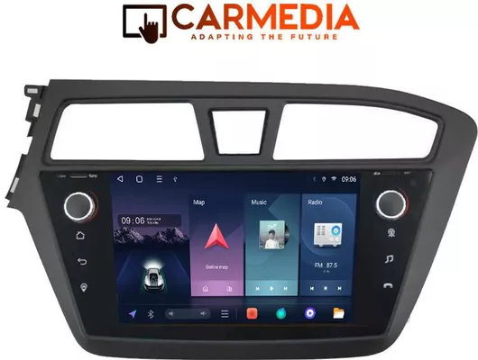 Ηχοσύστημα Αυτοκινήτου Carmedia για Hyundai i20 2014-2019 (Bluetooth/USB/WiFi/GPS/Android-Auto) με Οθόνη Αφής 9"