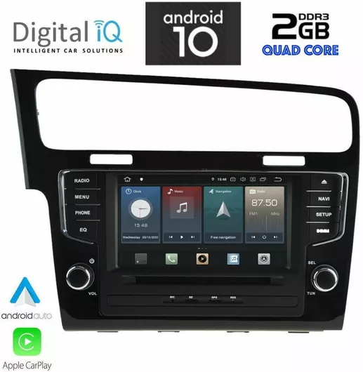 Ηχοσύστημα Αυτοκινήτου Digital IQ X491_CPA για VW Golf 2013-2021 (Bluetooth/USB/GPS) με Οθόνη Αφής 7"