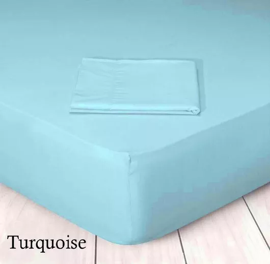 Σεντόνι My Home Luxury Ημίδιπλο με Λάστιχο 120x200x30cm Τιρκουάζ