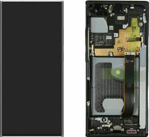 Οθόνη με Μηχανισμό Αφής & Πλαίσιο Samsung για Galaxy Note 20 Ultra (Μαύρο)