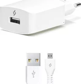 TTEC microUSB Cable & Wall Adapter Λευκό 2SCS01