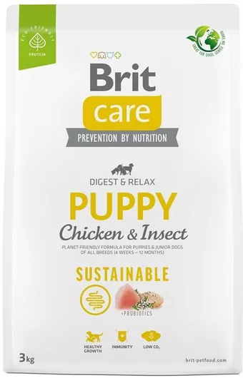 Brit Care Sustainable 3kg Ξηρά Τροφή για Κουτάβια με Κοτόπουλο