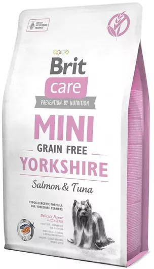 Ξηρά Τροφή Brit Care Mini Grain Free Yorkshire 0.4kg χωρίς Σιτηρά για Ενήλικους Σκύλους Μικρόσωμων Φυλών με Σολομό & Τόνο