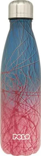 Μπουκάλι Θερμός Polo Ανοξείδωτο Ροζ-κυανο 500ml