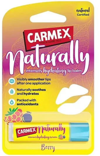 Carmex Naturally Lip Balm με Χρώμα Red Fruits
