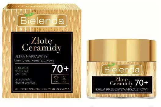 Κρέμα Προσώπου Bielenda Golden Ceramides 70+ Ενυδατική & Αντιγηραντική με Ceramides 50ml
