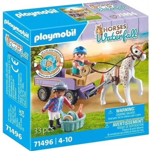 Playmobil Horses Of Waterfall Άλογο Με Άμαξα για 4-10 ετών