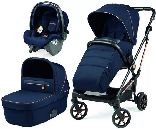 Καρότσι Μωρού Peg Perego Vivace Belvedere Slk Modular Ρυθμιζόμενο 3 σε 1 Blue Shine