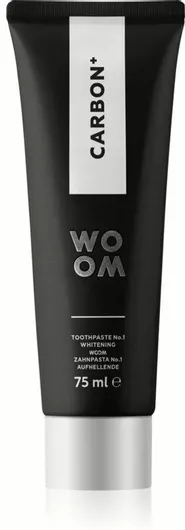 Woom Carbon+ Οδοντόκρεμα με Ενεργό Άνθρακα για Λεύκανση 75ml