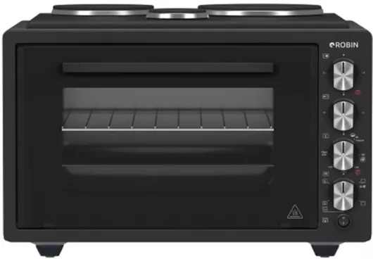 Robin Ηλεκτρικό Φουρνάκι 42lt με 3 Εστίες και Αέρα Μαύρο