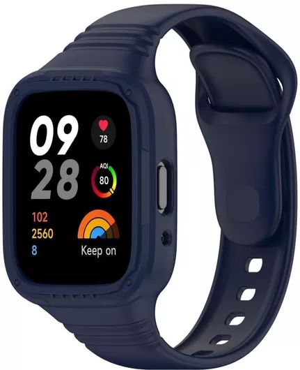 Με Ενσωματωμένη Θήκη Λουράκι Σιλικόνης Μπλε Redmi Watch 3