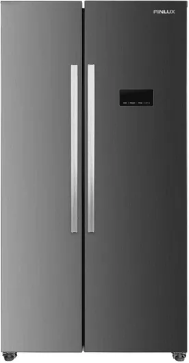 Finlux Ψυγείο Ντουλάπα 442lt Total NoFrost Υ170xΠ90xΒ59εκ. Inox SBS451EIX