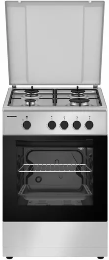 Κουζίνα Heinner Αερίου 50lt με Εστίες Υγραερίου Π49.8cm Inox