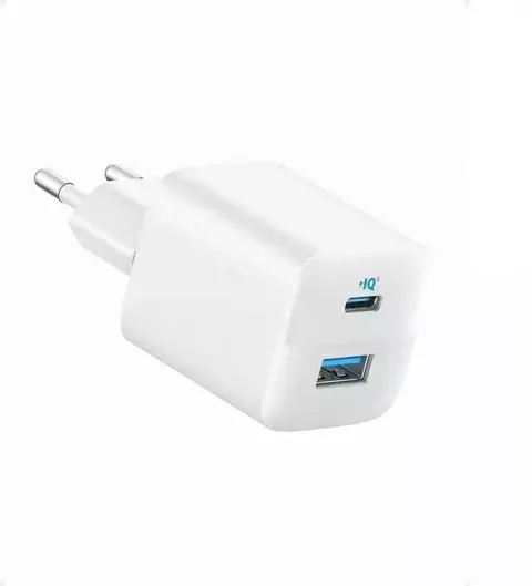 Anker Φορτιστής Χωρίς Καλώδιο με Θύρα USB-A & Θύρα USB-C 33W Power Delivery Λευκός 323 Ultra-Compact