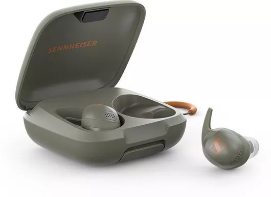 Sennheiser Momentum Sport In-ear Bluetooth Handsfree Ακουστικά με Αντοχή στον Ιδρώτα & Θήκη Φόρτισης Olive