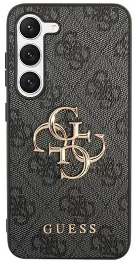 Guess Metal Logo Back Cover Πλαστικό Μαύρο Galaxy S24