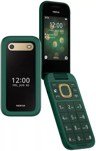 Κινητό Απλής Χρήσης Nokia 2660 Flip Dual SIM με Κουμπιά Αγγλικό Μενού Lush Green