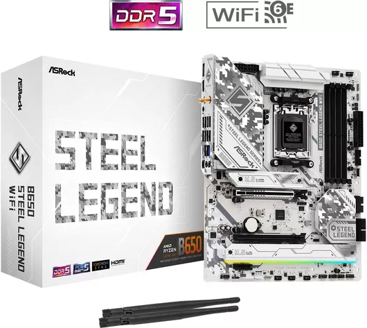 ASRock B650 Steel Legend WiFi Motherboard ATX με AMD AM5 Socket
