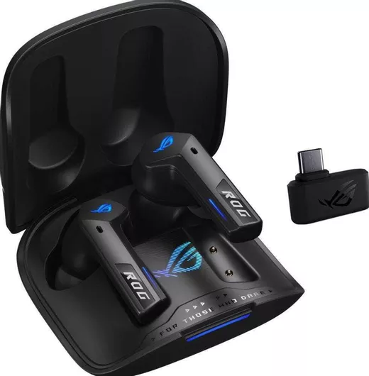 Asus ROG Cetra SpeedNova In-ear Bluetooth Handsfree Ακουστικά με Αντοχή στον Ιδρώτα & Θήκη Φόρτισης Midnight Black