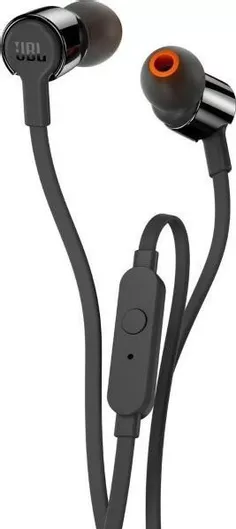Handsfree JBL T110 In-ear με Βύσμα 3.5mm Μαύρο