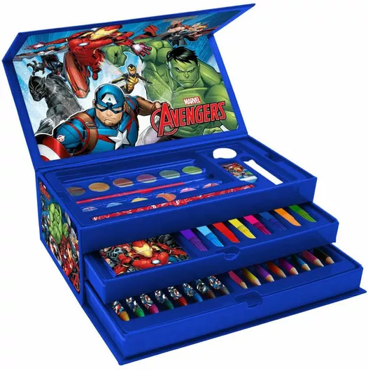 Σετ Ζωγραφικής Avengers σε Βαλιτσάκι 27x14cm 52τμχ