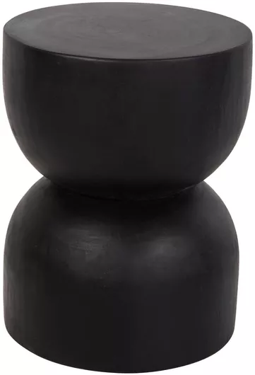 Σκαμπό Σαλονιού Ξύλινο Febry Μαύρο