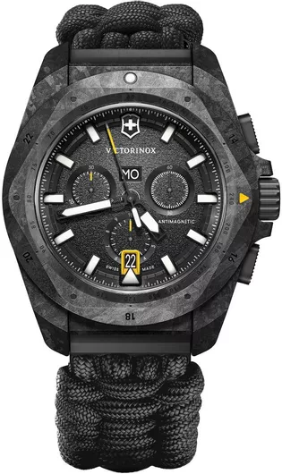 Ανδρικό Ρολόι Victorinox I.n.o.x Μπαταρίας με Μαύρο Υφασμάτινο Λουράκι