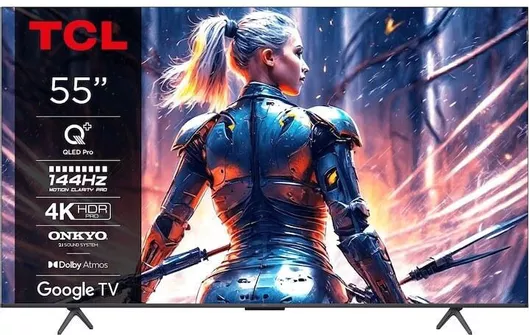 Τηλεόραση TCL Smart 55" 4K UHD QLED 55T8B HDR 2024