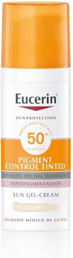 Eucerin Pigment Control Tinted Sun Gel-cream Αντηλιακό Gel Προσώπου SPF50+ με Χρώμα Light 50ml
