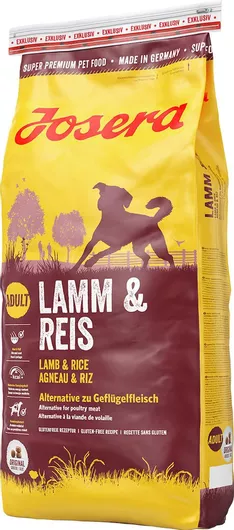 Ξηρά Τροφή Josera Adult Medium & Large Breed with Lamb & Rice 0.9kg για Ενήλικους Σκύλους Μεσαίων & Μεγαλόσωμων Φυλών με Αρνί & Ρύζι