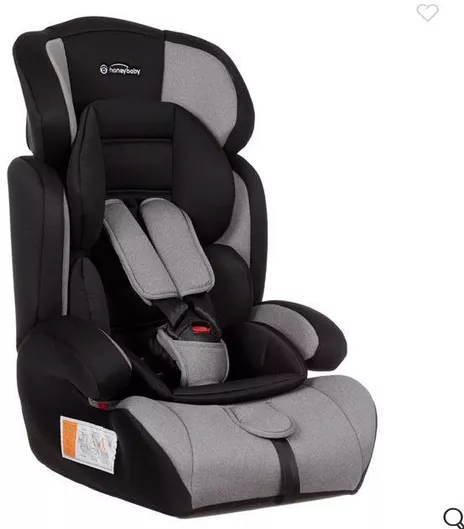 Καθισματάκι Αυτοκινήτου Honey Baby Booster 9-36 kg Μαύρο-Γκρι