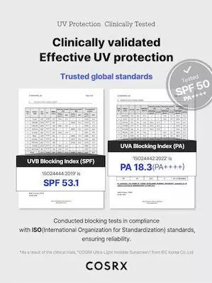 Cosrx Ultra-Light Invisible Αντηλιακή Κρέμα Προσώπου SPF50+ 50ml