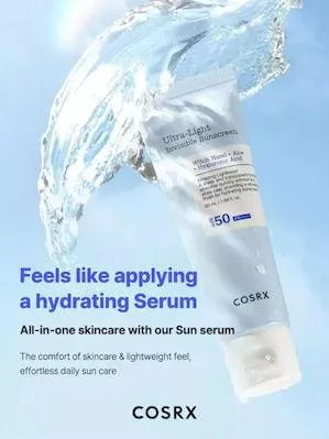 Cosrx Ultra-Light Invisible Αντηλιακή Κρέμα Προσώπου SPF50+ 50ml