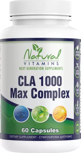 Natural Vitamins CLA 1000 Max Complex 60 Ταμπλέτες