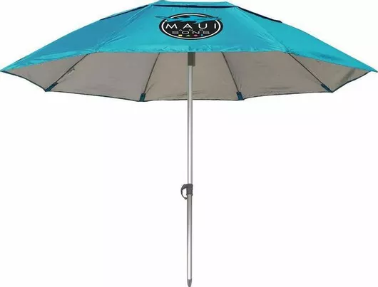 Ομπρέλα Θαλάσσης Maui & Sons Σπαστή Αλουμινίου Ultra Light Διαμέτρου 1.8m με UV Προστασία & Αεραγωγό Γαλάζιο