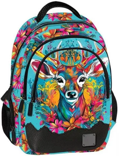 Σχολική Τσάντα Δημοτικού Graffiti Xscape Deer Πολύχρωμο