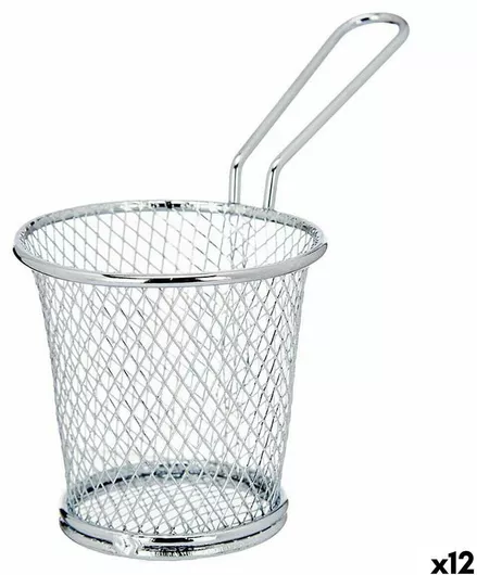 Καλαθάκι Σερβιρίσματος Kinvara Μεταλλικό 15.5x12x8cm Σετ 12τμχ