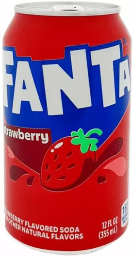 Αναψυκτικό Fanta Κουτί Φράουλα με Ανθρακικό 355ml