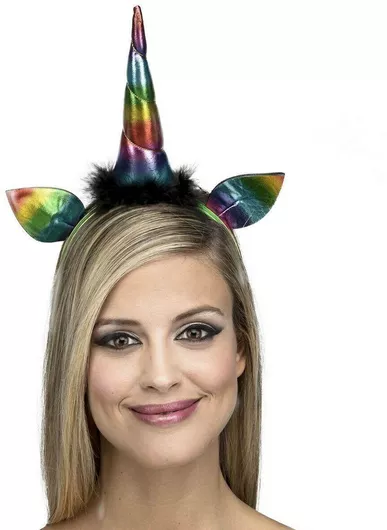 Αποκριάτικο Αξεσουάρ Στέκα Μονόκερος Γυναικείο Πολύχρωμο