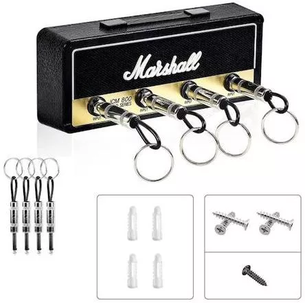 Κλειδοθήκη Τοίχου Ενισχυτής Marshall 4 Θέσεων 19.6x7x3.8cm