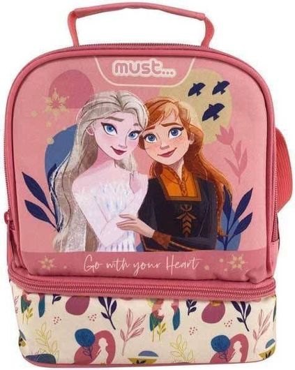 Σχολική Τσάντα Φαγητού Διακάκης Frozen Ισοθερμική Χειρός Ροζ