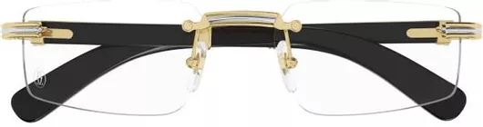 Unisex Σκελετός Γυαλιών Οράσεως Cartier Ct0485O 003 55 Κοκάλινος Μαύρο